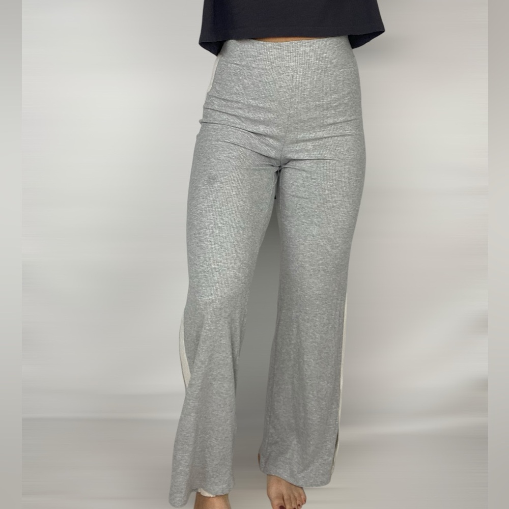 OFFLINE by AERIE Thumbs Up Heavyweight Ribbed Wide Leg Pant Loungewear Stretchy